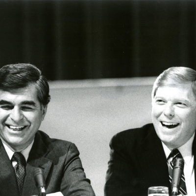 Michael Dukakis and Dick Gephardt at 1988 Presidential Debate