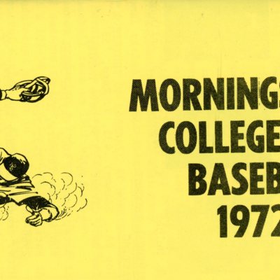 Morningside College Baseball 1972