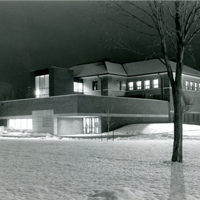 Hickman-Johnson-Furrow Library in Winter