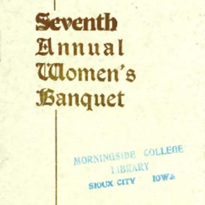 Agora Club Seventh Women's Banquet Program
